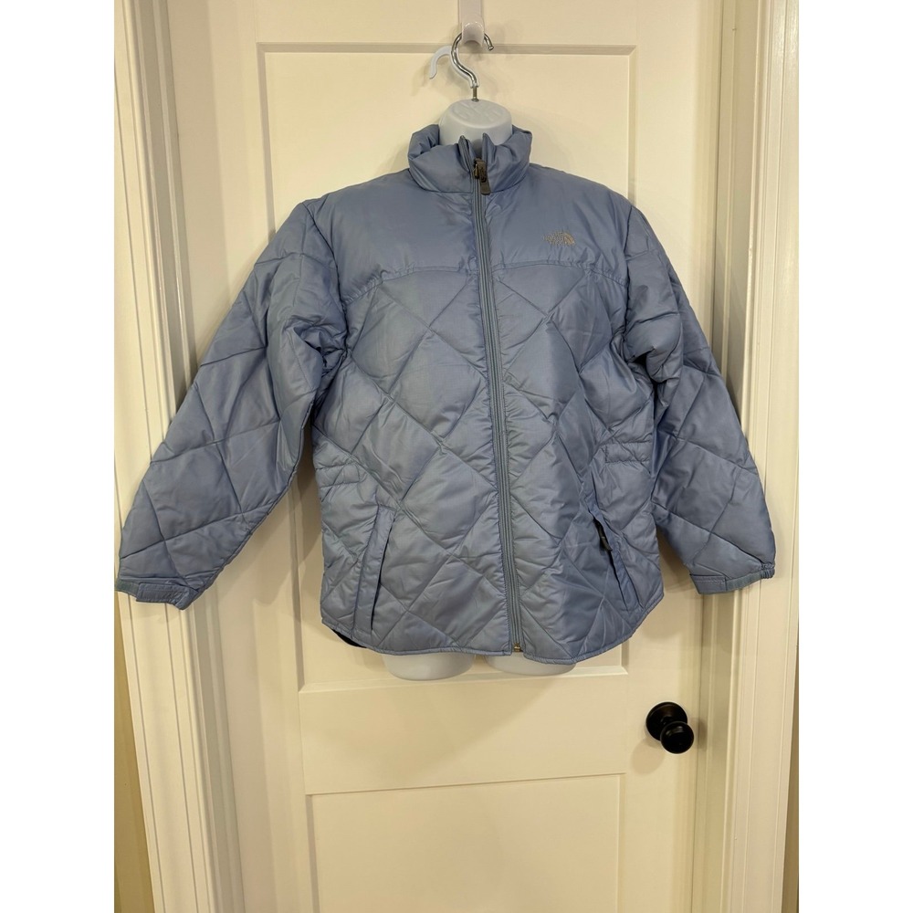 The North Tamba Kosi Girls Puffer Jacket- Light Blue- Size XL‎
